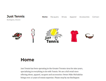 Tablet Screenshot of justtennis.ca